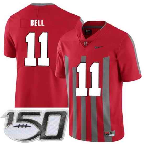 Ohio State Buckeyes 11 Vonn Bell Red Elite Nike College Football Stitched 150th Anniversary Patch Jersey
